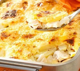 Bacalhau Gratinado com Puré