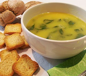 Sopa de GrÃ£o com Espinafres