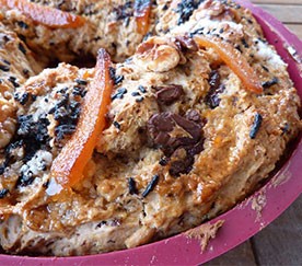 Bolo Rei de Chocolate e Laranja