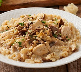 Risoto de Frango e Cogumelos