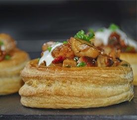 Tarteletes de Bacon e Cogumelos