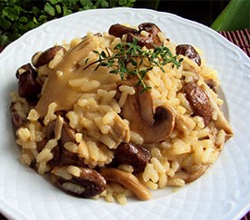 Risoto de Cogumelos Frescos