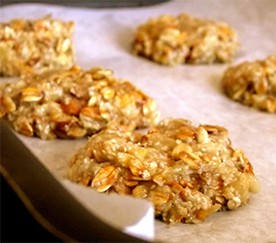 Bolachas de Aveia, Banana e Canela