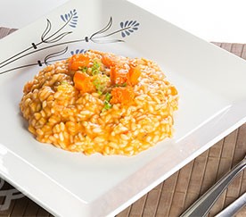 Risoto de Abóbora e Leite de Côco 