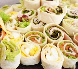 Sushi Wraps com ovo cozido e abacate