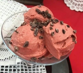 Gelado de morango – Paleo